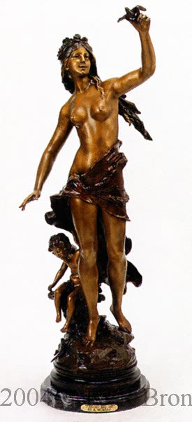 Turbaned Bird Girl by Auguste Moreau