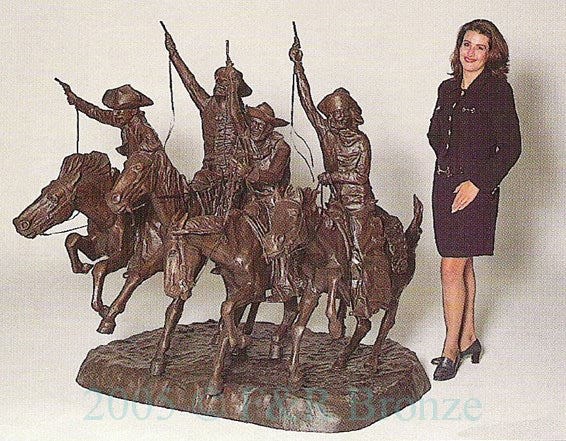 Coming Through the Rye Bronze Sculpture by Frederic Remington