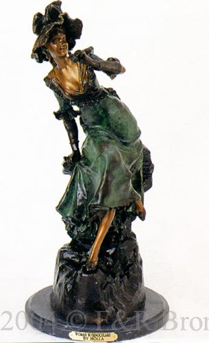 Woman With Binoculars by Holla