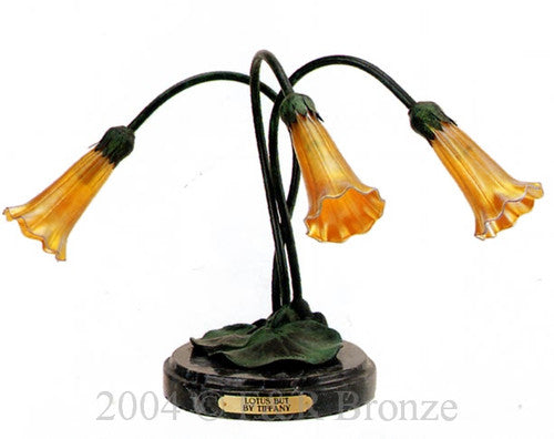 Triple Lotus But (Lamp) by Tiffany