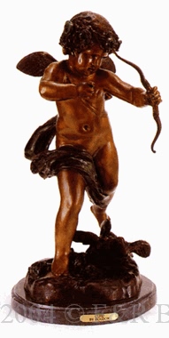 Cupid bronze by Houdon 