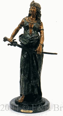 Woman in Bondage bronze by Villanis