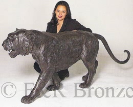 Jumbo Tiger bronzes tqtue by Barye
