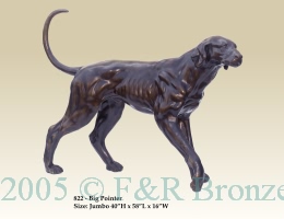 Big Pointer bronze statue