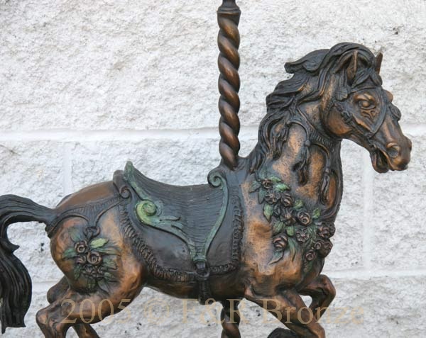 Carousel Horse bronze-3