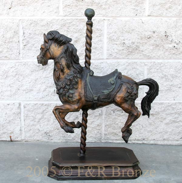Carousel Horse bronze-4