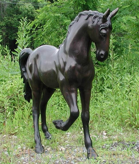 Horse Walking bronze sculpture-1