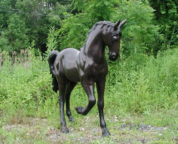 Horse Walking bronze sculpture-5