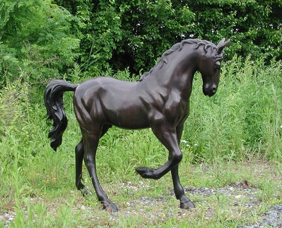 Horse Walking bronze sculpture-6
