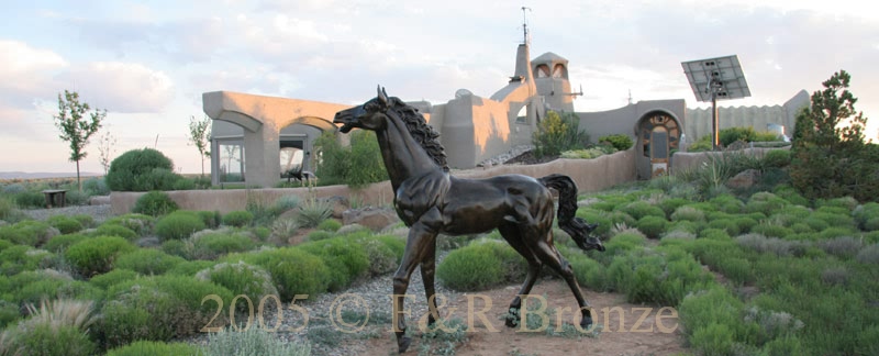 Life Size Yearling bronze statue-14