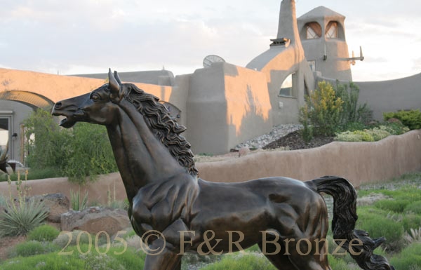 Life Size Yearling bronze statue-3
