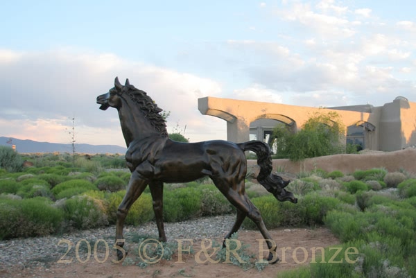 Life Size Yearling bronze statue-6
