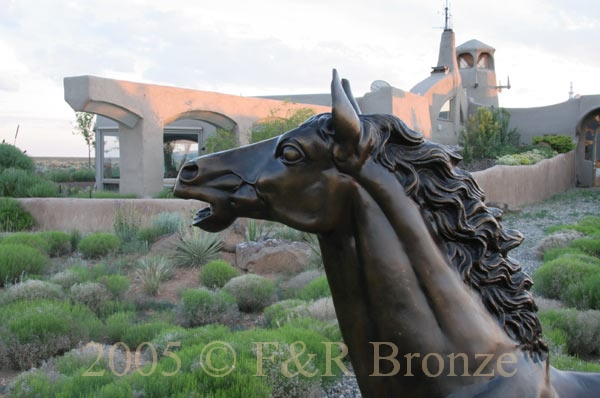 Life Size Yearling bronze statue-13