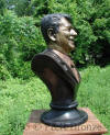 Ronald Reagan bronze statue bust