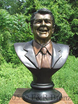 Bronze Ronald Reagan Bust