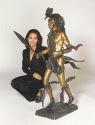 Jumbo Indian Dancer bronze sculpture