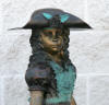 Girl With Wheelbarrow Bronze statue