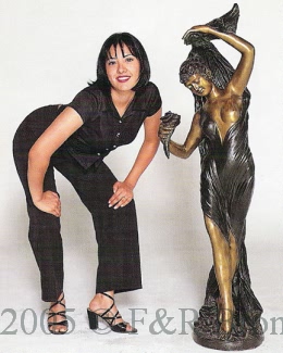 Dancer of the Flowers bronze sculpture by Ceragieli