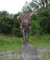 Explorer Boy bronze statue