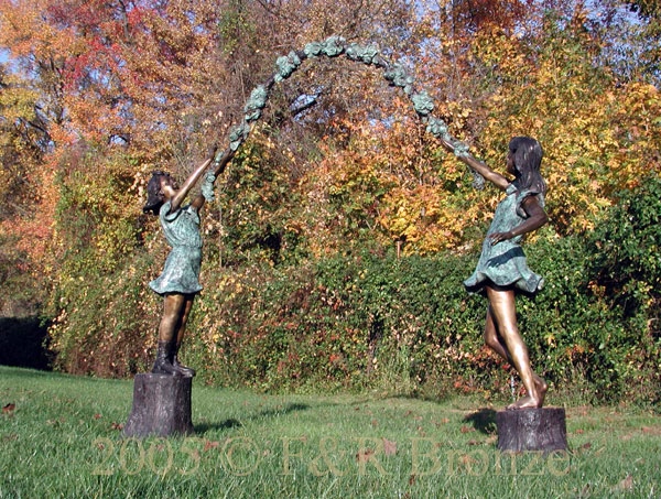 Arbor Kids bronze statue-3