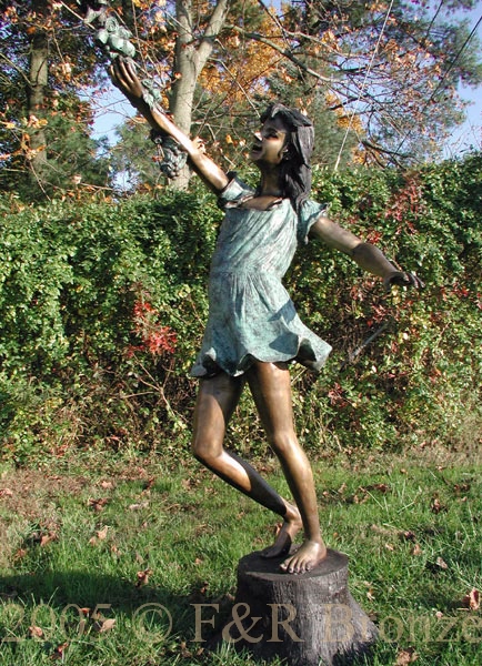 Arbor Kids bronze statue-6