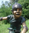 Rollerblading Boy bronze
