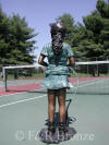 Standing Tennis Girl bronze