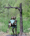 Kids Swinging bronze