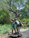 Kids Swinging bronze