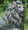 Pair of Guard Lions bronze statue