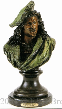 Rembrandt bronze sculpture by Carrier
