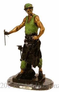 Blacksmith bronze reproduction by Picault