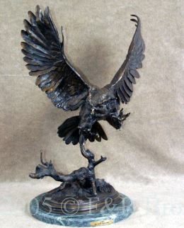Owl bronze by Jules Moigniez