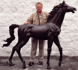 Life Size Yearling bronze by Max Turner