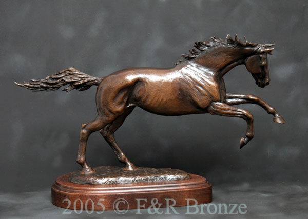 Running Free bronze Sculpture by James Arthur-2