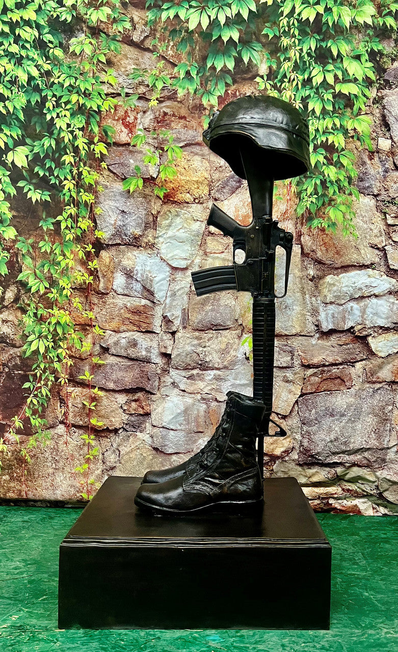 New Era Fallen Soldier Bronze Memorial Statue, view 2
