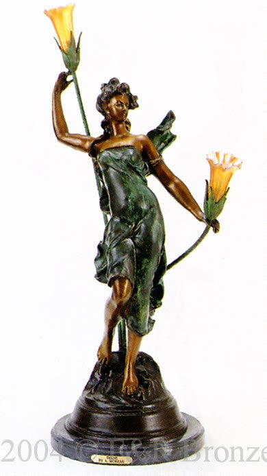 Diane (Lamp) by Auguste Moreau