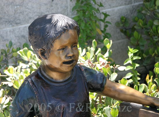 Jumbo Going To School Bronze Statue