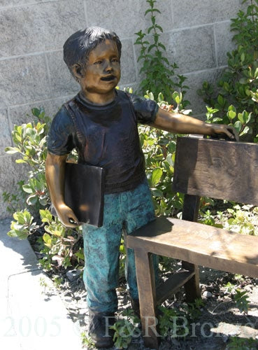 Jumbo Going To School Bronze Statue