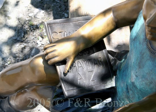 Jumbo Going To School Bronze Statue
