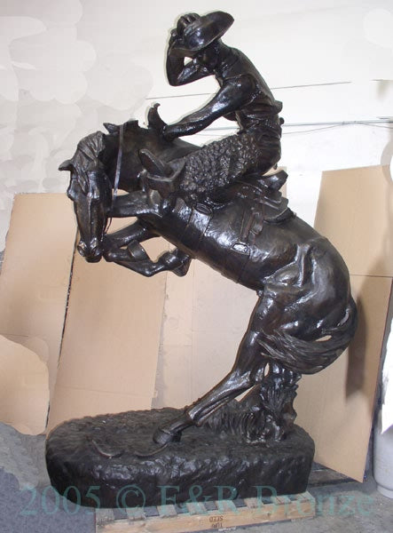 Rattlesnake Bronze Statue by Frederic Remington