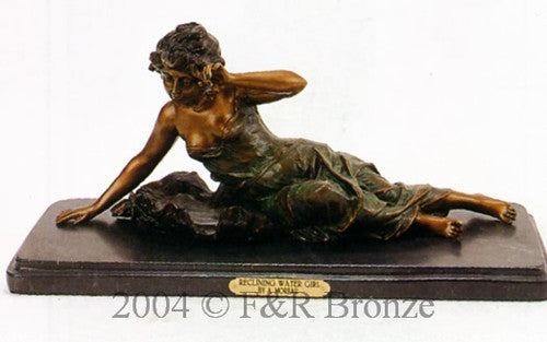 Reclining Water Girl by Auguste Moreau