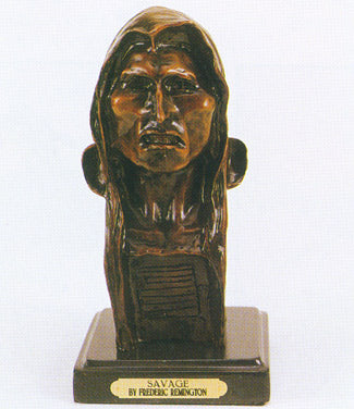 The Savage Bronze Sculpture by Frederic Remington