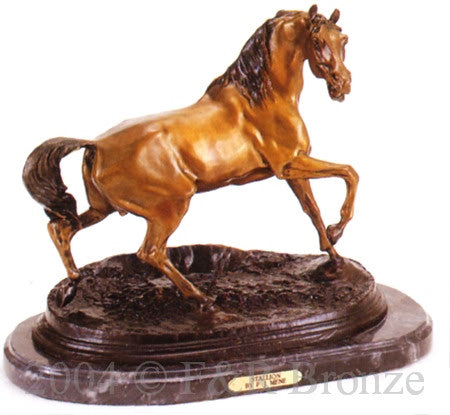 Stallion Bronze Statue by Pierre-Jules Mêne