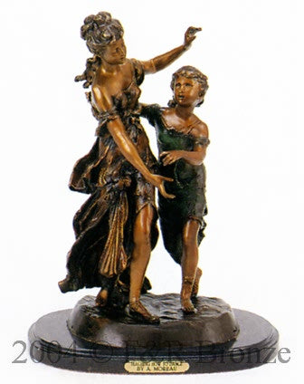 Teaching How To Dance by Auguste Moreau