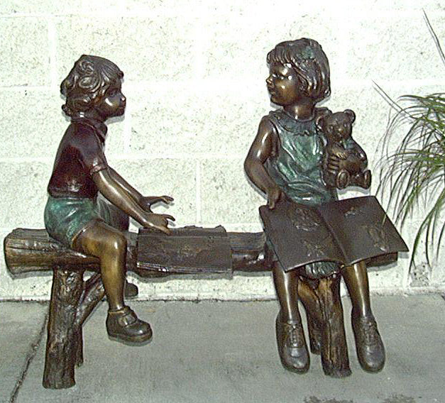 Learning How To Read Bronze Statue