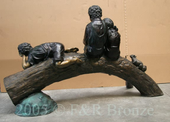 Monumental Lazy Days Bronze Statue