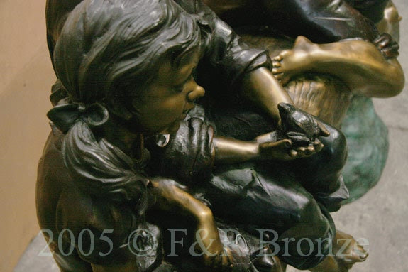 Monumental Lazy Days Bronze Statue
