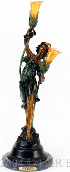 Wine Dancer (Lamp) by Auguste Moreau