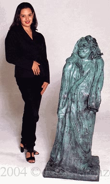 Balzac bronze statue by Auguste Rodin